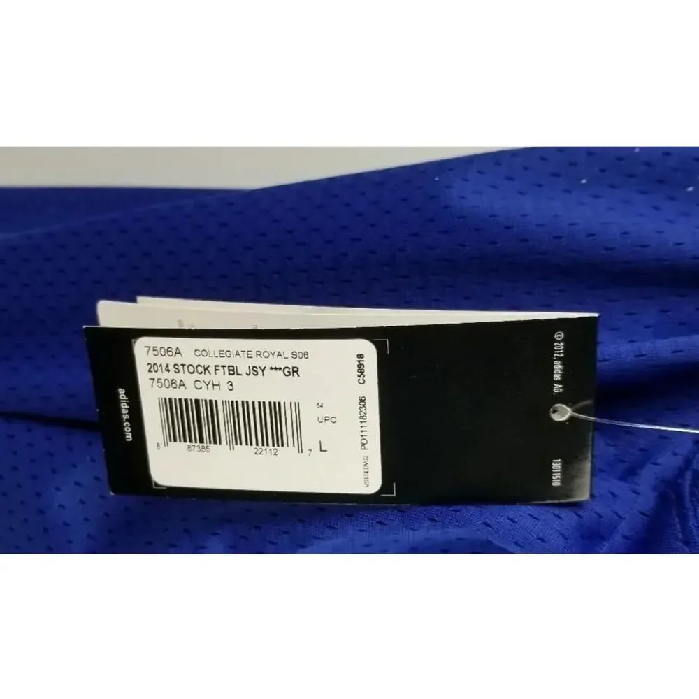 NWT Adidas Climacool Football Jersey L Royal Blue